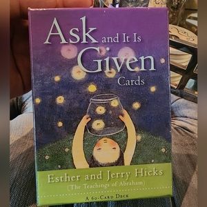 SOLD***Ask and it is given oracle cards  The Teachings of Abraham